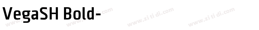 VegaSH Bold字体转换